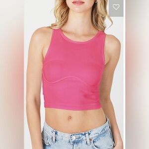 NIKIBIKI HIGH NECK FAUX WIRE CAMI